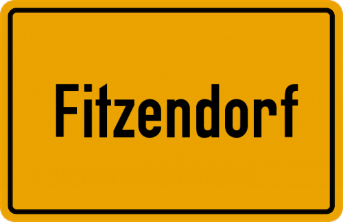 Ortsschild Fitzendorf