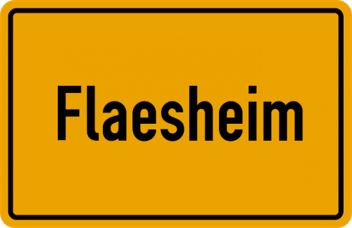 Ortsschild Flaesheim