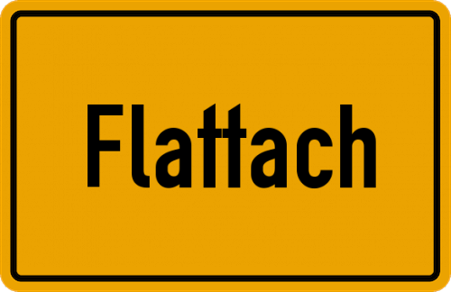 Ortsschild Flattach