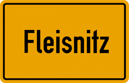 Ortsschild Fleisnitz