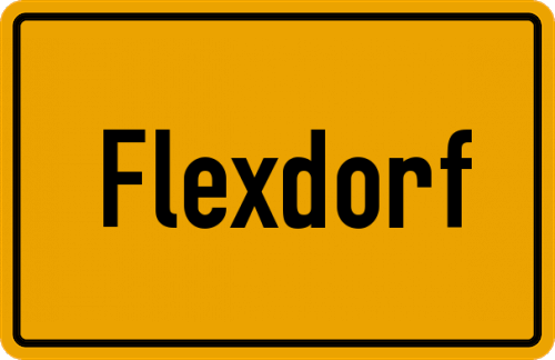 Ortsschild Flexdorf