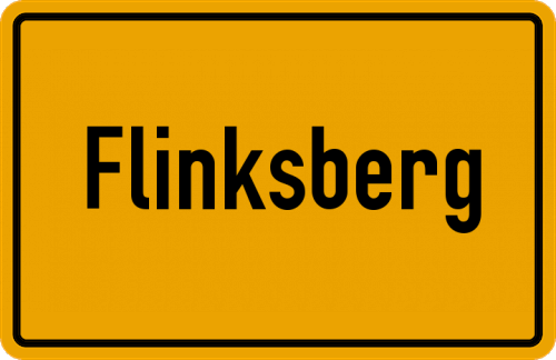 Ortsschild Flinksberg
