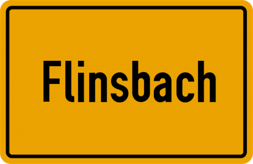 Ortsschild Flinsbach