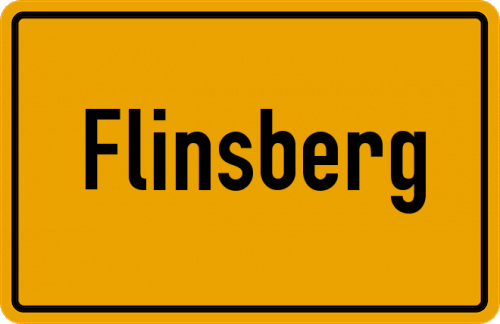 Ortsschild Flinsberg