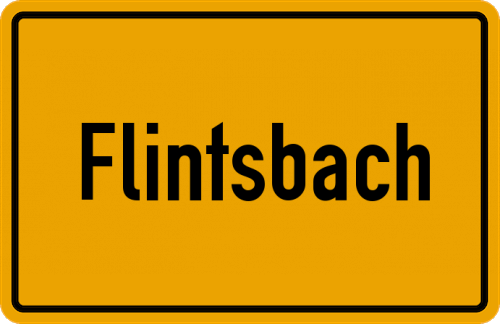 Ortsschild Flintsbach