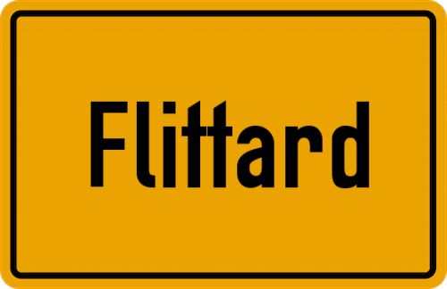 Ortsschild Flittard