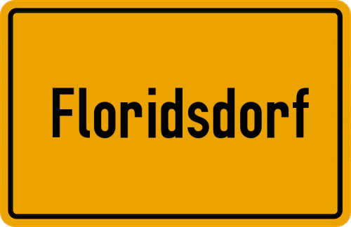 Ortsschild Floridsdorf