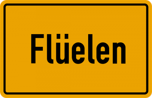 Ortsschild Flüelen