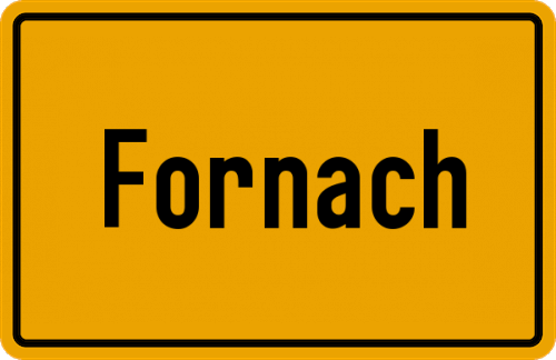 Ortsschild Fornach