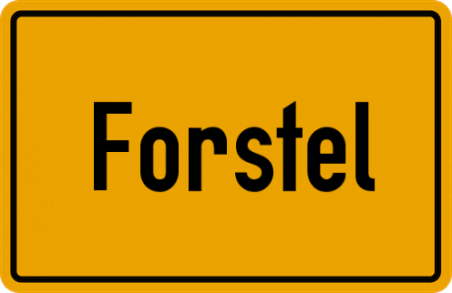 Ortsschild Forstel, Odenwald
