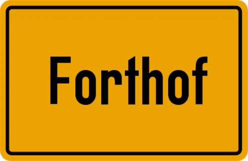 Ortsschild Forthof