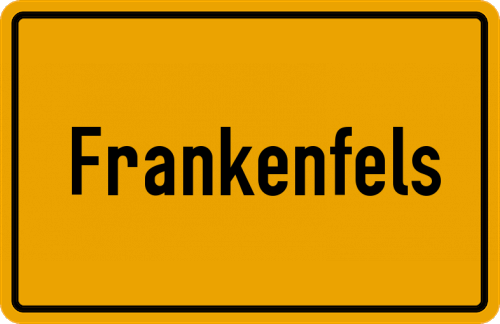 Ortsschild Frankenfels