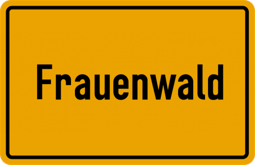 Ortsschild Frauenwald