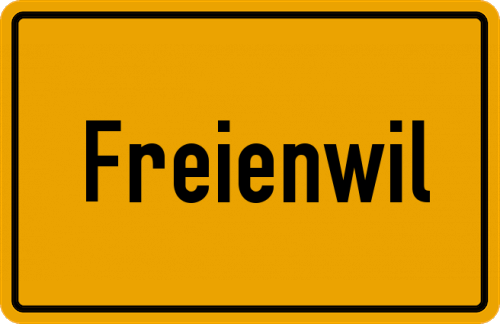 Ortsschild Freienwil