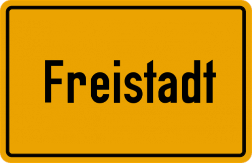 Ortsschild Freistadt
