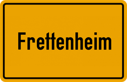Ortsschild Frettenheim
