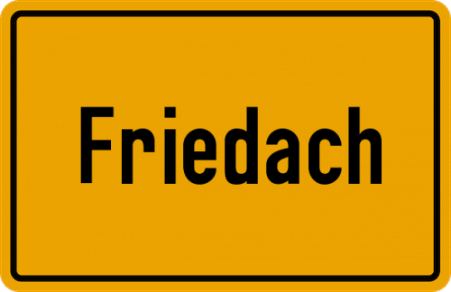 Ortsschild Friedach