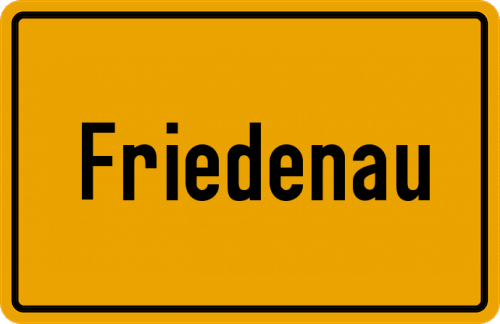 Ortsschild Friedenau