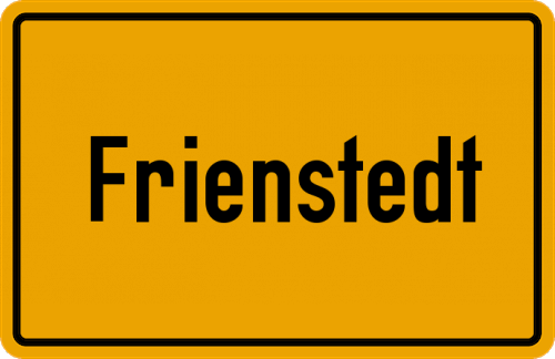 Ortsschild Frienstedt