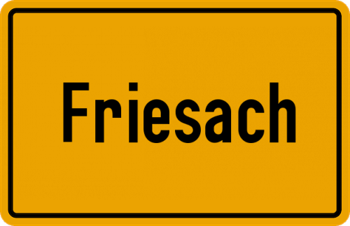 Ortsschild Friesach