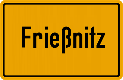 Ortsschild Frießnitz