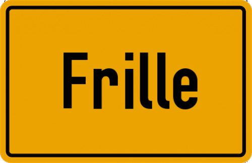 Ortsschild Frille