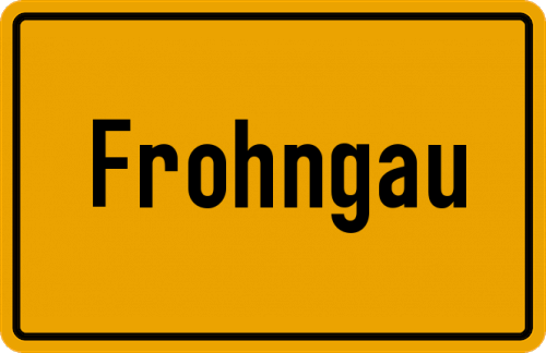 Ortsschild Frohngau