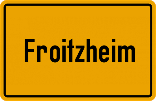 Ortsschild Froitzheim