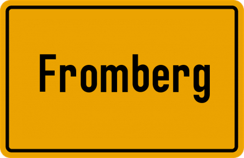 Ortsschild Fromberg