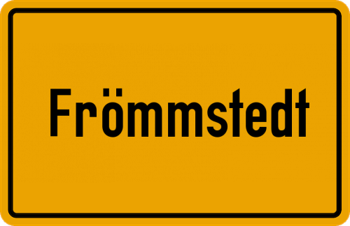 Ortsschild Frömmstedt