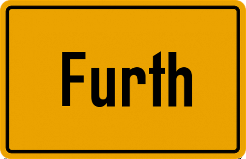 Ortsschild Furth, Kreis Landshut