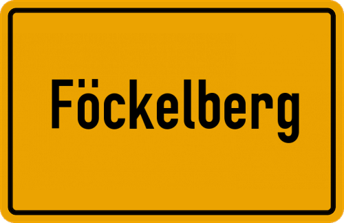 Ortsschild Föckelberg