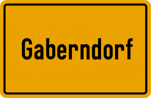 Ortsschild Gaberndorf