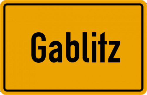 Ortsschild Gablitz