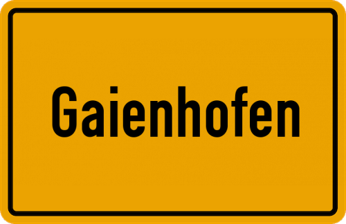 Ortsschild Gaienhofen