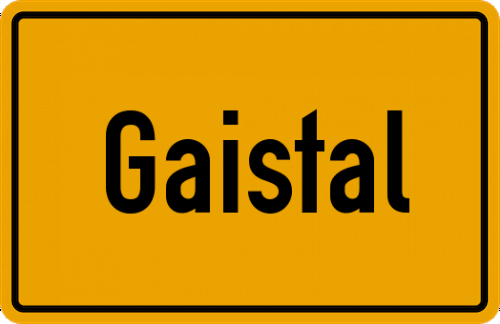 Ortsschild Gaistal