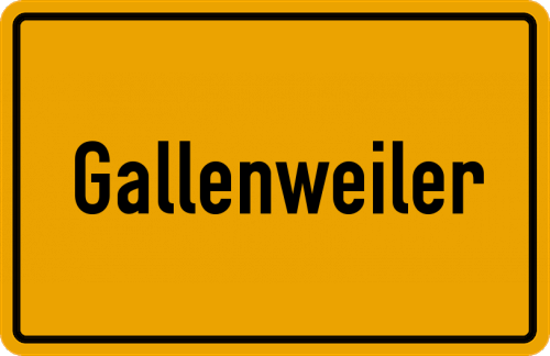 Ortsschild Gallenweiler