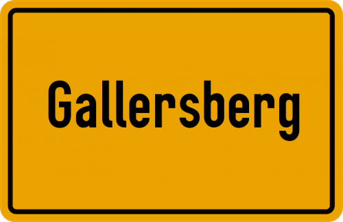 Ortsschild Gallersberg