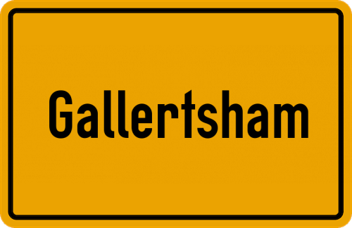 Ortsschild Gallertsham