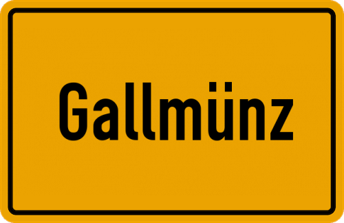 Ortsschild Gallmünz