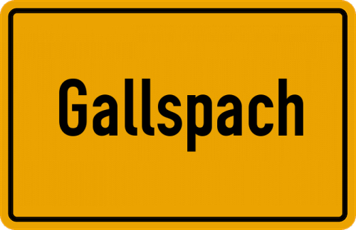 Ortsschild Gallspach