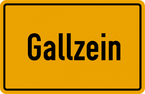 Ortsschild Gallzein