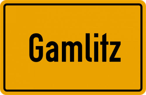 Ortsschild Gamlitz