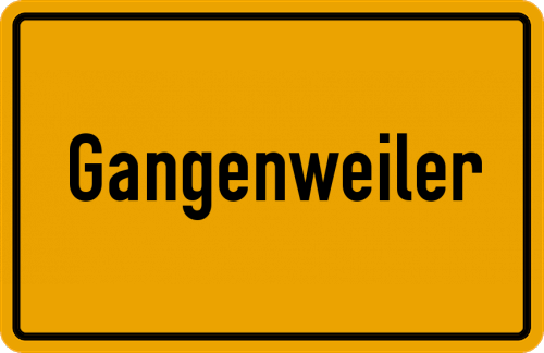 Ortsschild Gangenweiler