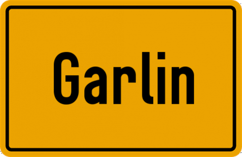 Ortsschild Garlin