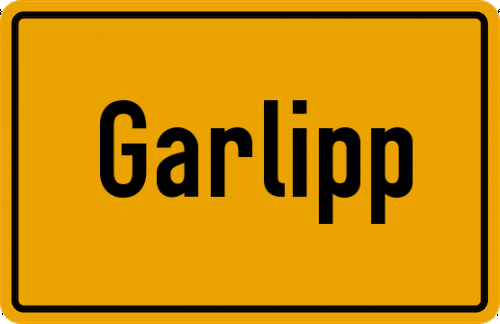 Ortsschild Garlipp