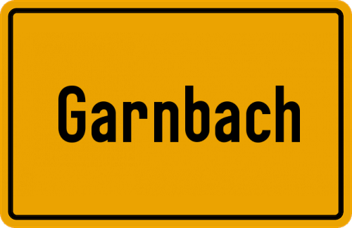 Ortsschild Garnbach