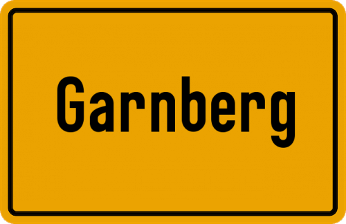 Ortsschild Garnberg