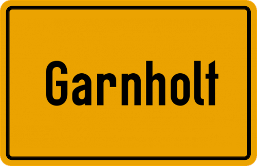 Ortsschild Garnholt