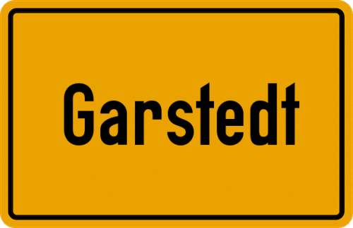 Ortsschild Garstedt, Winsener Geest